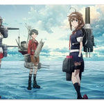 "KanColle Season 2: Let's Meet at Sea" Shigure & Yamashiro & Mogami & Michishio Character Rubber Mat