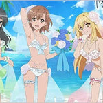 "A Certain Scientific Railgun" Original Illustration Rubber Mat Wedding Swimwear