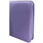 Ultra PRO Vivid 4-Pocket Zippered Binder: Purple - TCG Omega