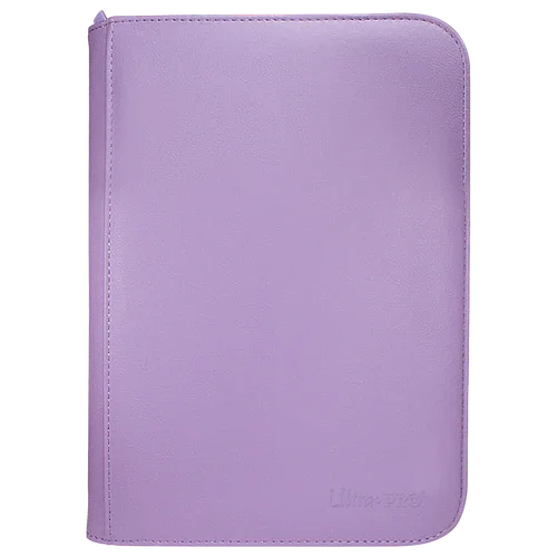 Ultra PRO Vivid 4-Pocket Zippered Binder: Purple - TCG Omega