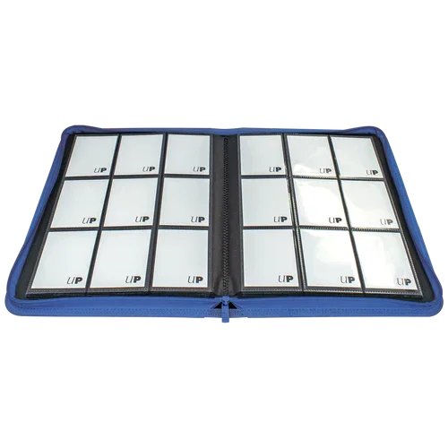 Ultra PRO Vivid 9-Pocket Zippered Binder: Blue - TCG Omega