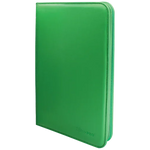 Ultra PRO Vivid 9-Pocket Zippered Binder: Green - TCG Omega