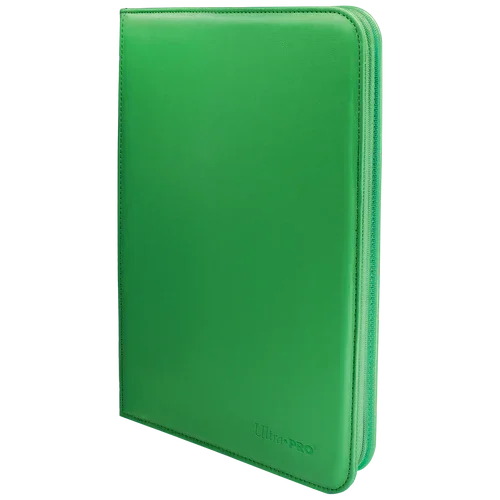 Ultra PRO Vivid 9-Pocket Zippered Binder: Green - TCG Omega