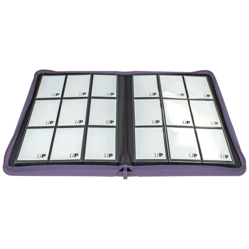 Ultra PRO Vivid 9-Pocket Zippered Binder: Purple - TCG Omega