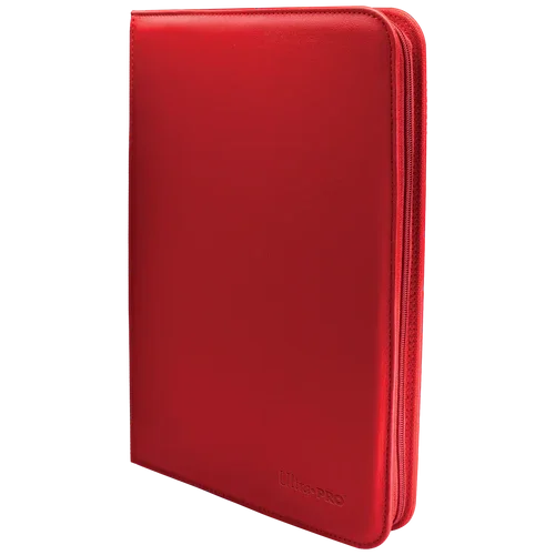 Ultra PRO Vivid 9-Pocket Zippered Binder: Red - TCG Omega