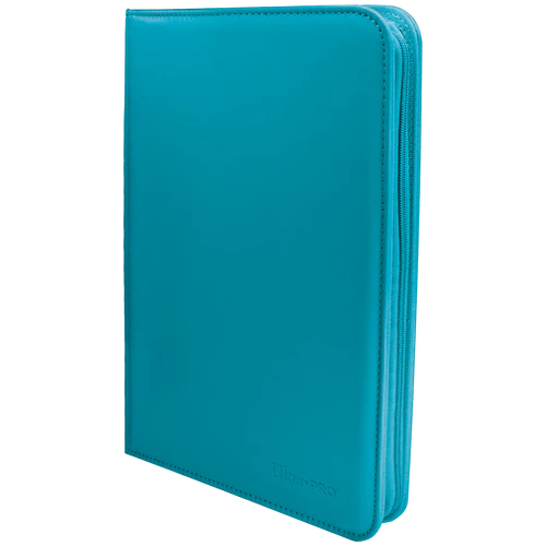 Ultra PRO Vivid 9-Pocket Zippered Binder: Teal - TCG Omega