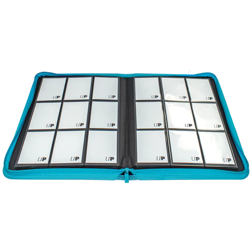Ultra PRO Vivid 9-Pocket Zippered Binder: Teal - TCG Omega