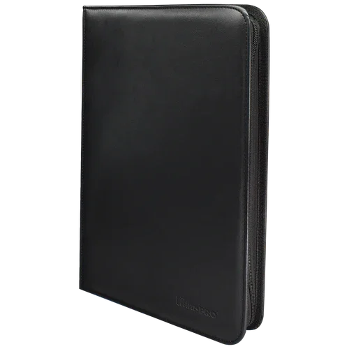 Ultra PRO Vivid 9-Pocket Zippered Binder: Black - TCG Omega