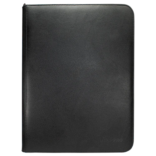 Ultra PRO Vivid 9-Pocket Zippered Binder: Black - TCG Omega