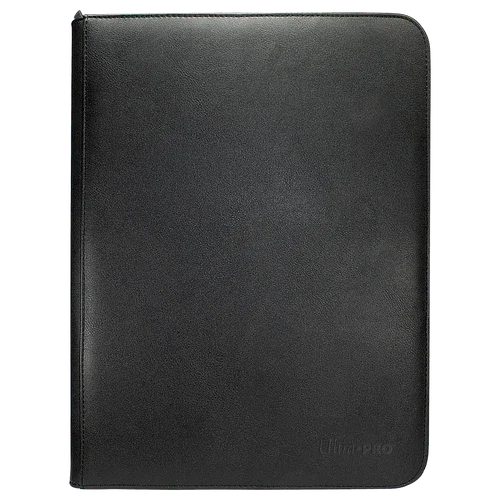 Ultra PRO Vivid 9-Pocket Zippered Binder: Black - TCG Omega