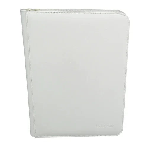 Ultra PRO Vivid 9-Pocket Zippered Binder: White - TCG Omega