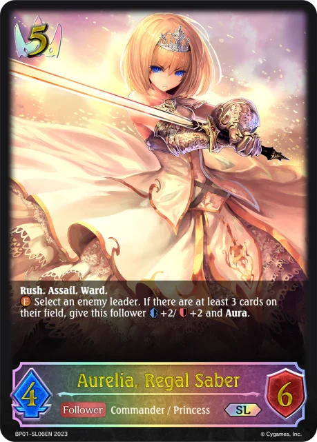 Aurelia, Regal Saber (BP01-SL06EN)