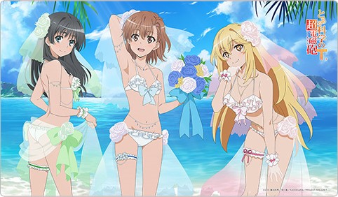 "A Certain Scientific Railgun" Original Illustration Rubber Mat Wedding Swimwear