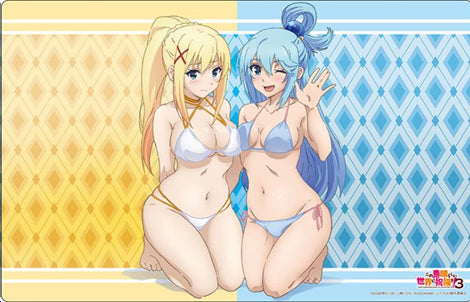 "Kono Subarashii Sekai ni Shukufuku wo!" Aqua & Darkness Swimwear Ver. Bushiroad Rubber Mat Collection V2 Vol. 1394