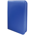 Ultra PRO Vivid 4-Pocket Zippered Binder: Blue - TCG Omega
