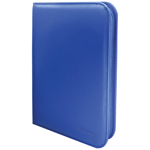 Ultra PRO Vivid 4-Pocket Zippered Binder: Blue - TCG Omega