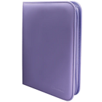 Ultra PRO Vivid 4-Pocket Zippered Binder: Purple - TCG Omega