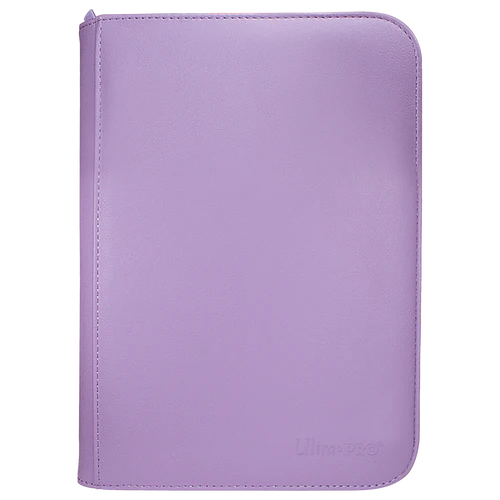 Ultra PRO Vivid 4-Pocket Zippered Binder: Purple - TCG Omega