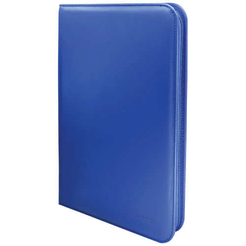 Ultra PRO Vivid 9-Pocket Zippered Binder: Blue - TCG Omega