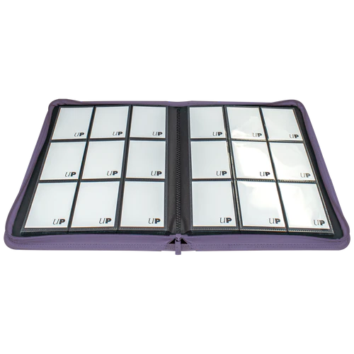 Ultra PRO Vivid 9-Pocket Zippered Binder: Purple - TCG Omega