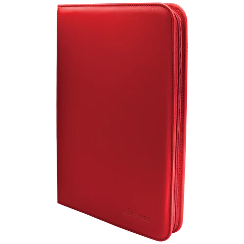 Ultra PRO Vivid 9-Pocket Zippered Binder: Red - TCG Omega