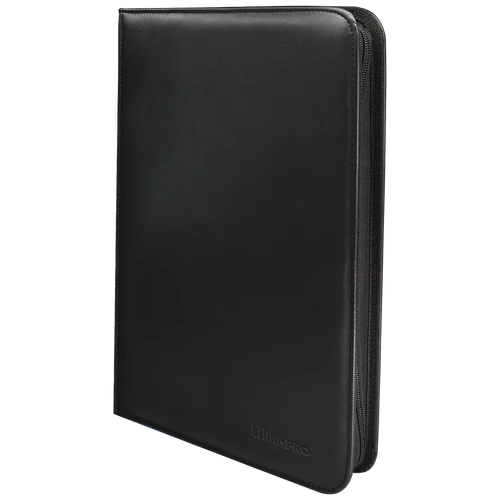 Ultra PRO Vivid 9-Pocket Zippered Binder: Black - TCG Omega