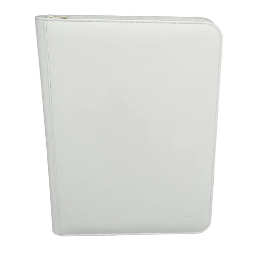 Ultra PRO Vivid 9-Pocket Zippered Binder: White - TCG Omega