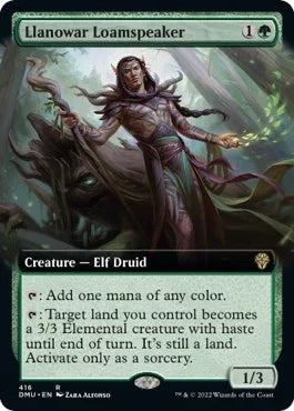 Llanowar Loamspeaker (Extended Art) [DMU - 416]