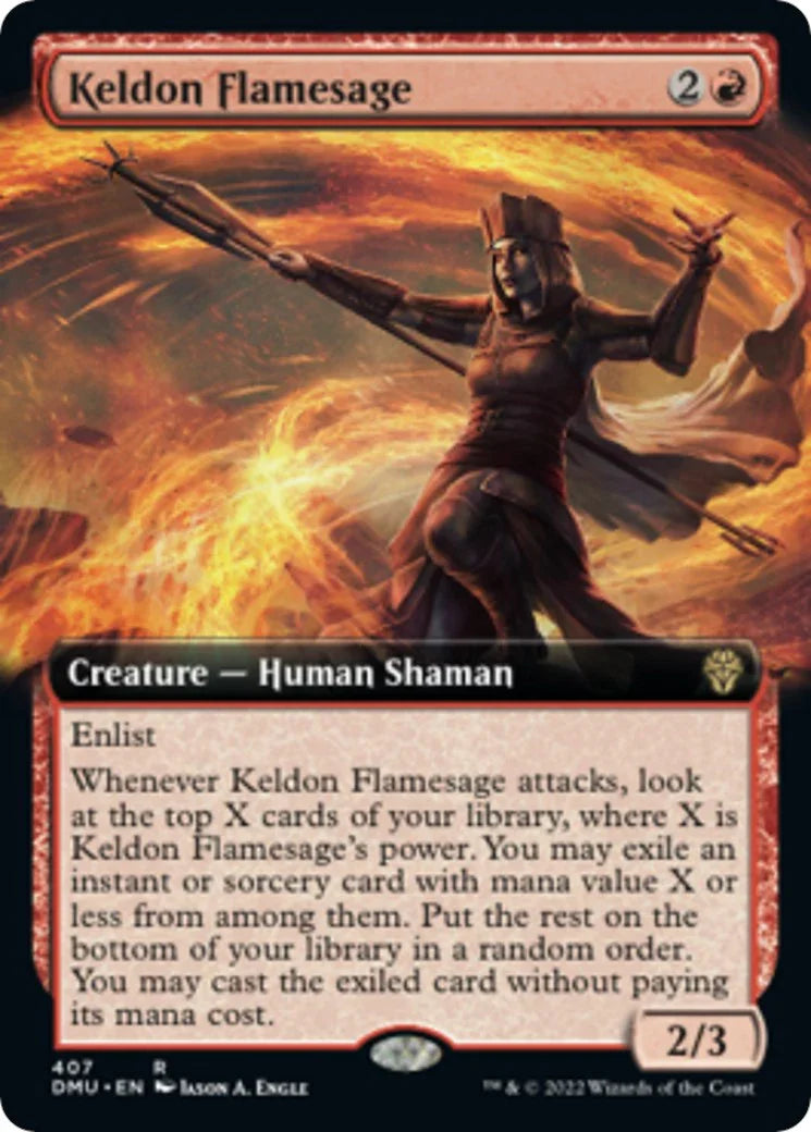 Keldon Flamesage (Extended Art) [DMU - 407]