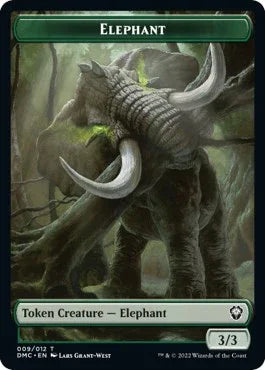 Elephant // Treasure Double-Sided Token [DMC - 9 // 24]