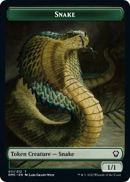 Snake // Egg Double-Sided Token [DMC - 11 // 8]