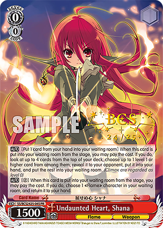 Undaunted Heart, Shana (SS/BCS2425-04) - TCG Omega