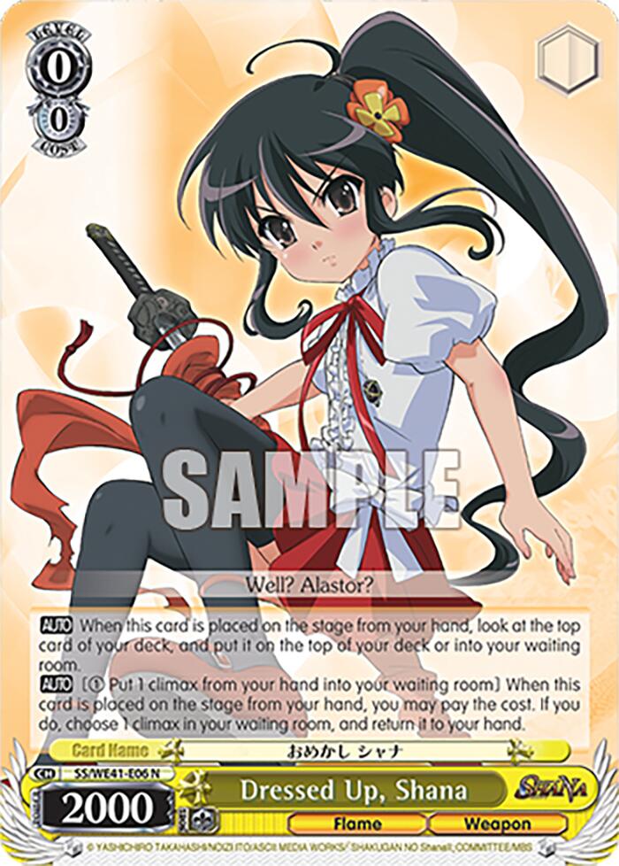 Dressed Up, Shana (SS/WE41-E06) - TCG Omega