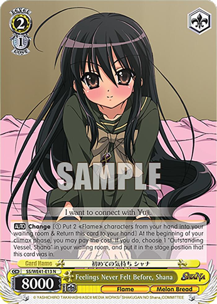 Feelings Never Felt Before, Shana (SS/WE41-E13) - TCG Omega