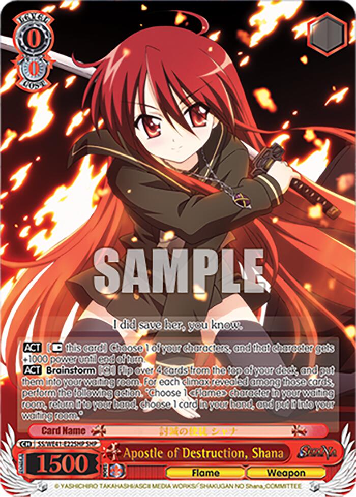 Apostle of Destruction, Shana (SS/WE41-E22SHP) - TCG Omega