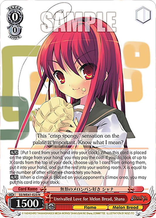 Unrivalled Love for Melon Bread, Shana (SS/WE41-E23) - TCG Omega