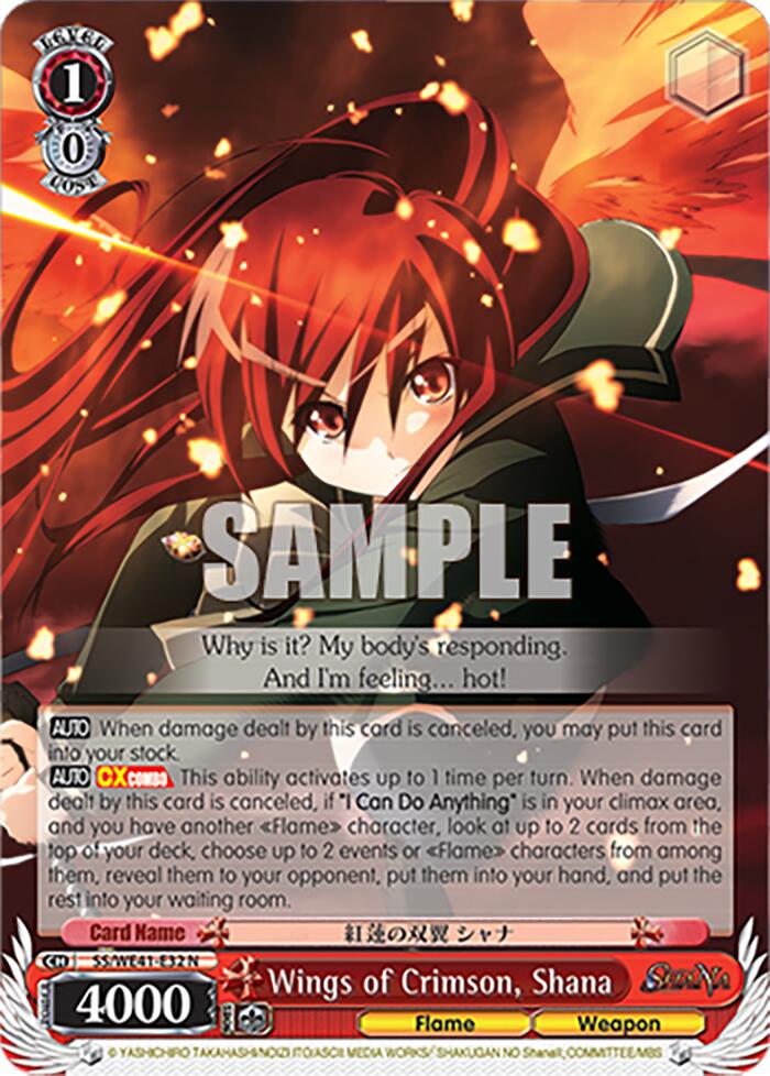 Wings of Crimson, Shana (SS/WE41-E32) - TCG Omega