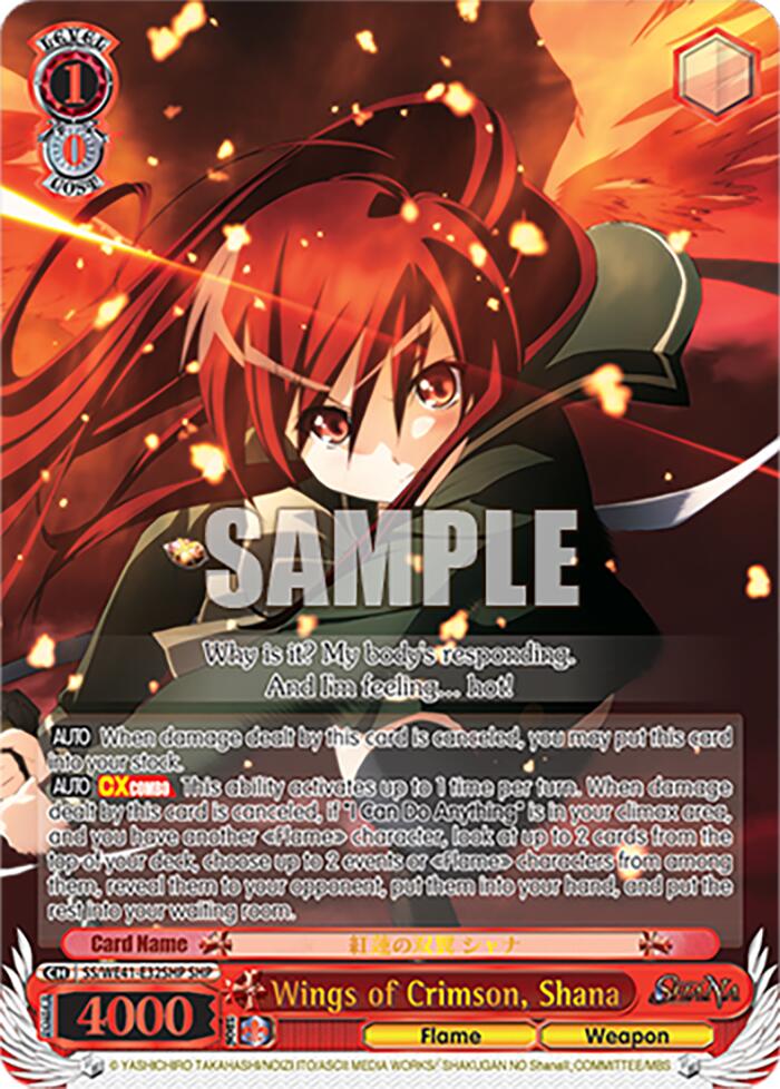 Wings of Crimson, Shana (SS/WE41-E32SHP) - TCG Omega