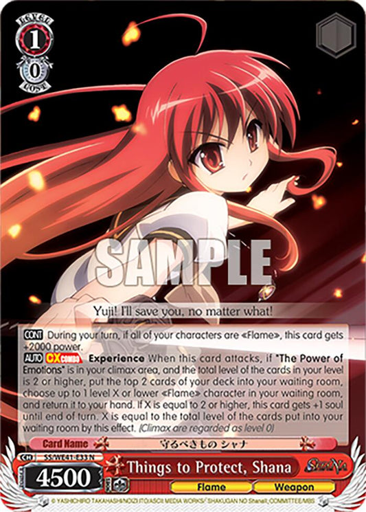 Things to Protect, Shana (SS/WE41-E33) - TCG Omega