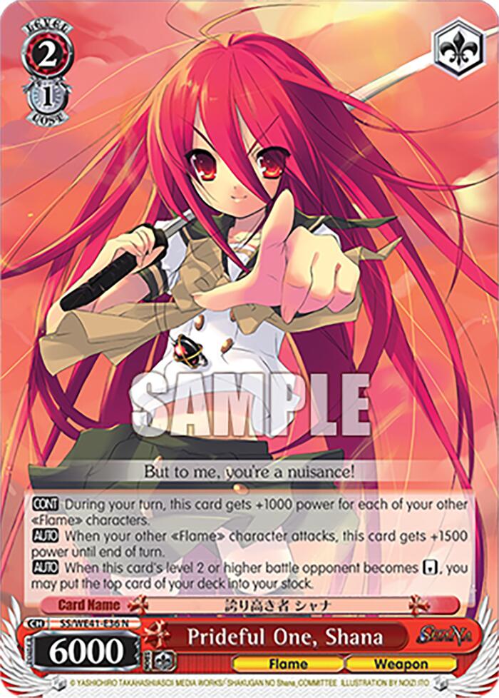 Prideful One, Shana (SS/WE41-E36) - TCG Omega