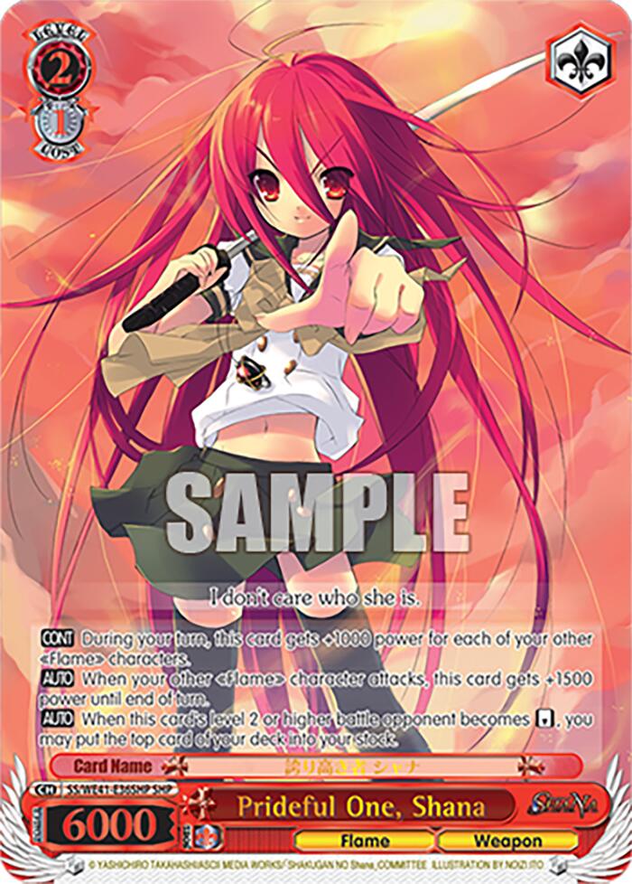 Prideful One, Shana (SS/WE41-E36SHP) - TCG Omega