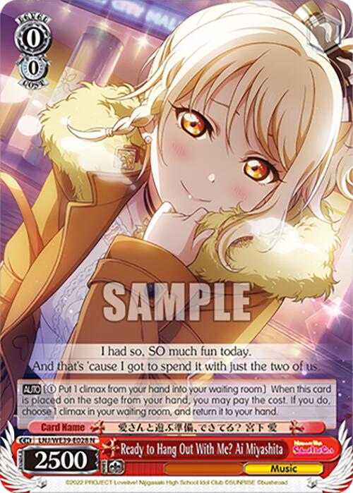 Ready to Hang Out With Me? Ai Miyashita (LNJ/WE39-E028) - TCG Omega