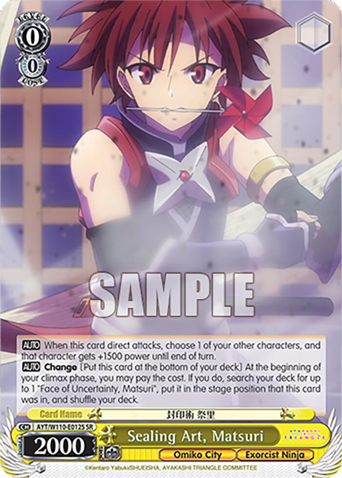 Sealing Art, Matsuri (AYT/W110-E012S) - TCG Omega