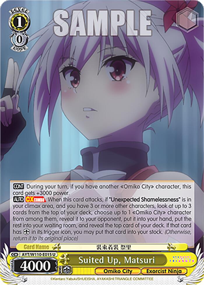 Suited Up, Matsuri (AYT/W110-E015) - TCG Omega