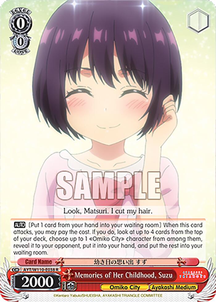 Memories of Her Childhood, Suzu (AYT/W110-E038) - TCG Omega