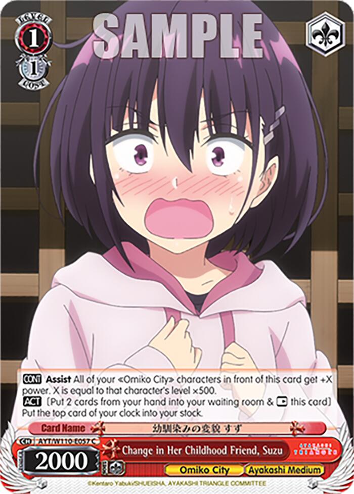 Change in Her Childhood Friend, Suzu (AYT/W110-E057) - TCG Omega