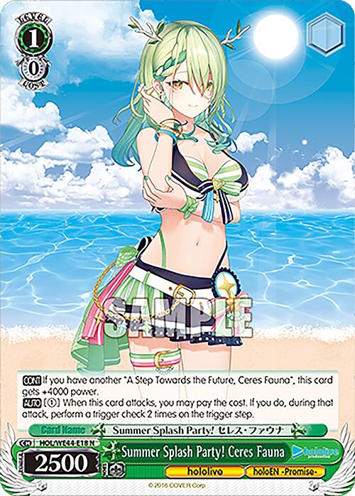 Summer Splash Party! Ceres Fauna (HOL/WE44-E18) - TCG Omega