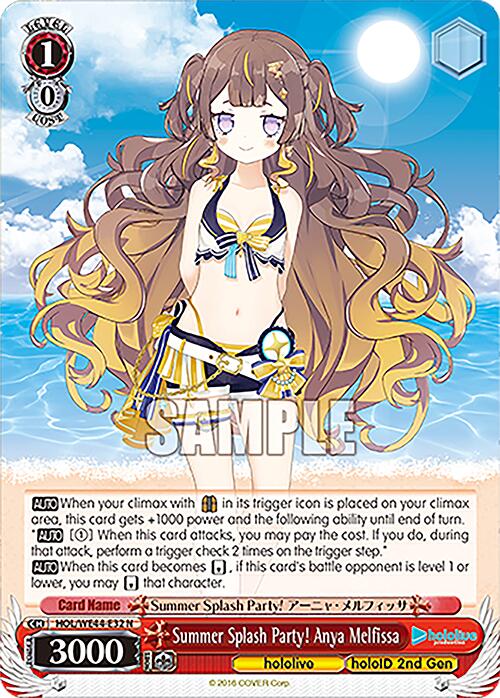 Summer Splash Party! Anya Melfissa (HOL/WE44-E32) - TCG Omega