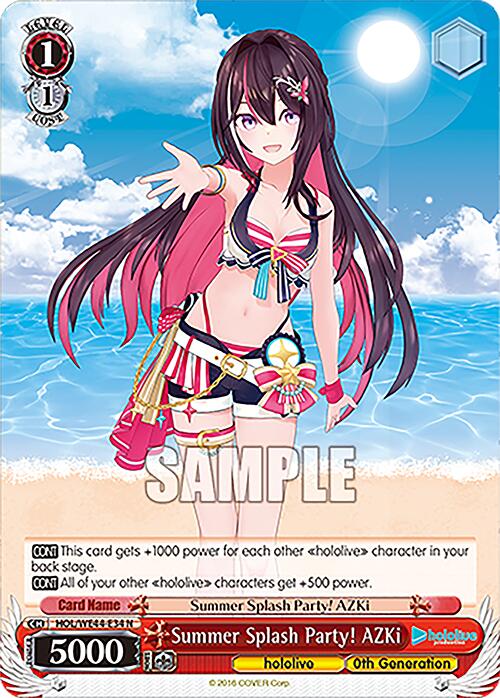 Summer Splash Party! AZKi (HOL/WE44-E34) - TCG Omega