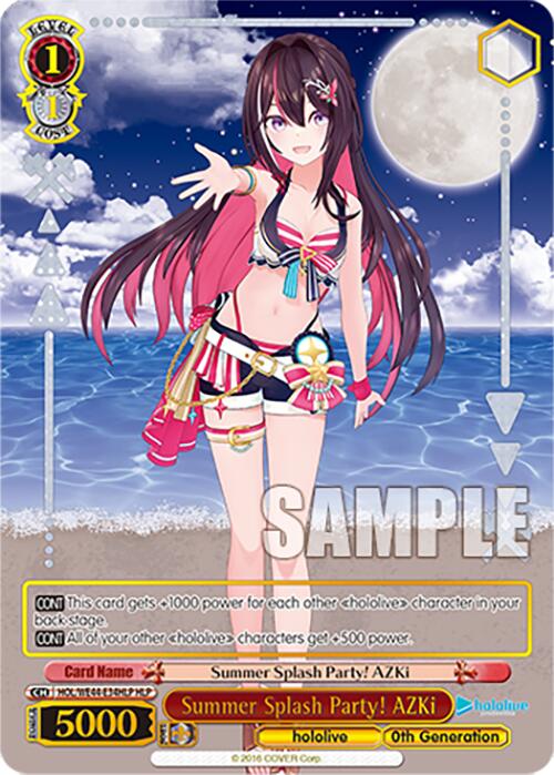 Summer Splash Party! AZKi (HOL/WE44-E34HLP) - TCG Omega